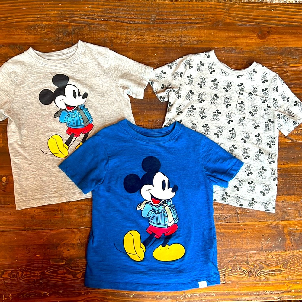 Baby Gap x Disney Boys 5T Mickey Mouse T Shirts (3)